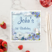 Teddy Bear and Horse Birthday Party Servet (Insitu)