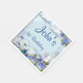 Teddy Bear and Horse Birthday Party Servet (Hoek)