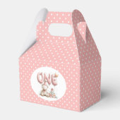 Teddy Bear and Polka Dot Happy Birthday  Bedankdoosjes (Achterkant)