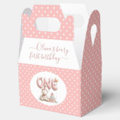 Teddy Bear and Polka Dot Happy Birthday  Bedankdoosjes (Geopend)