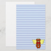 Teddy Bear Angel Briefpapier (Voorkant / Achterkant)