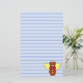 Teddy Bear Angel Briefpapier (Staand voorkant)