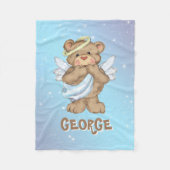 Teddy Bear Angel Fleece Deken (Voorkant)