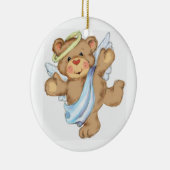 Teddy Bear Angel Keramisch Ornament (Rechts)