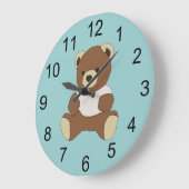 Teddy Bear Animal Wall Clock Grote Klok (Hoek)