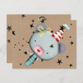 TEDDY BEAR ART BRIEFKAART (Voorkant / Achterkant)