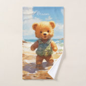Teddy Bear Art Strandlaken voor kinderen Handdoek (Handdoek)