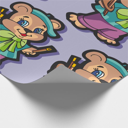 Teddy Bear Artiest Cadeaupapier