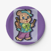 Teddy Bear Artiest Papieren Bordje (Voorkant)