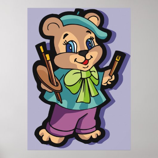 Teddy Bear Artiest Poster (Voorkant)
