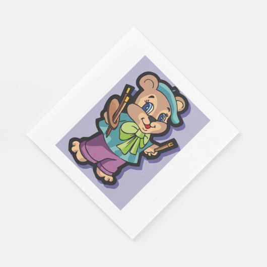 Teddy Bear Artiest Servet (Hoek)