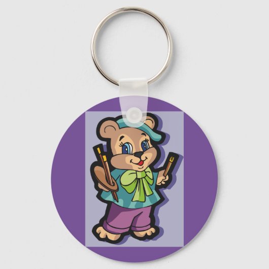 Teddy Bear Artiest Sleutelhanger (Voorkant)