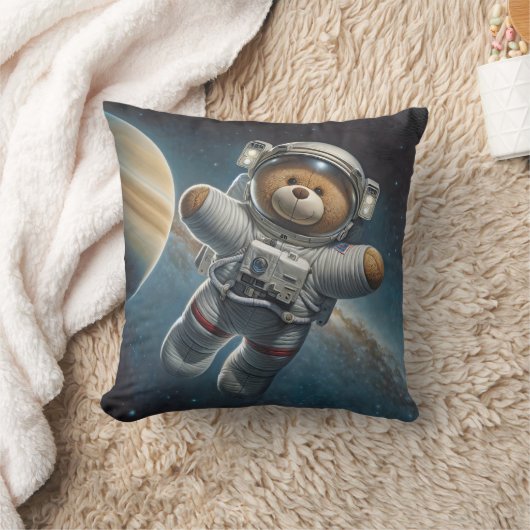 Teddy Bear Astronaut Baby Boy Kussen (Deken)