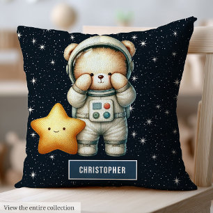 Teddy Bear Astronaut Kussen Baby Boy Kwekerij Deco