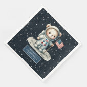 Teddy Bear Astronaut Party Napkins Boy Verjaardag Servet (Hoek)