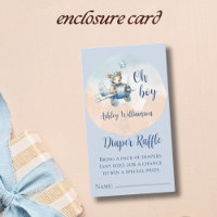 Teddy Bear Aviator Luier Raffle voor Baby shower