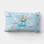 Teddy Bear Aviator Lumbar Pillow Kussen (Achterkant)