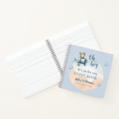 Teddy Bear Aviator Oh Boy Baby shower Notitieboek (Binnen)