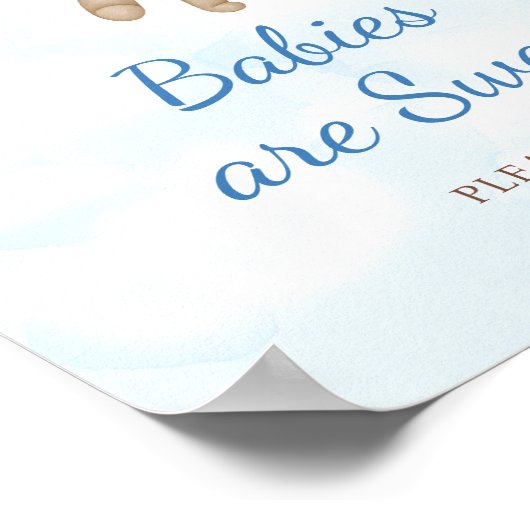 Teddy Bear Babies are Sweet Poster (Hoek)