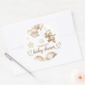 Teddy Bear Baby Baby shower Ballon Ronde Sticker (Envelop)