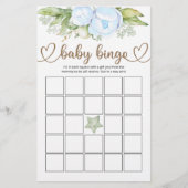 Teddy Bear Baby Baby shower Bingo Game (Voorkant)
