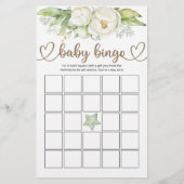Teddy Bear Baby Baby shower Bingo Game (Voorkant)
