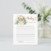 Teddy Bear Baby Baby shower Bucket List (Staand voorkant)