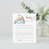 Teddy Bear Baby Baby shower Bucket List (Staand voorkant)