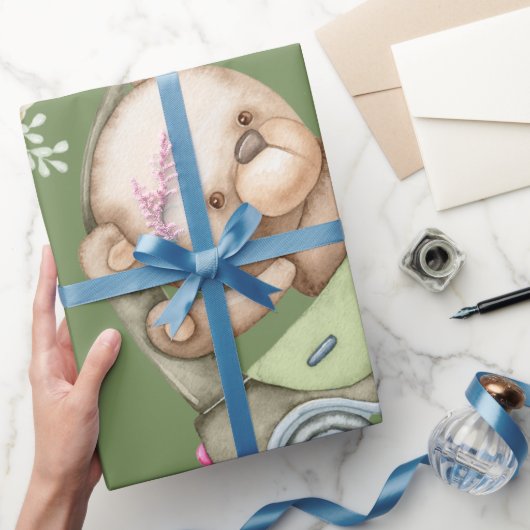 Teddy Bear Baby Baby shower Collectie Wrappi Cadeaupapier (Geschenken)