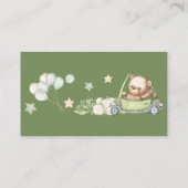 Teddy Bear Baby Baby shower Enclosure Kaart (Achterkant)