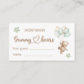 Teddy Bear Baby Baby shower Enclosure Kaart (Voorkant)