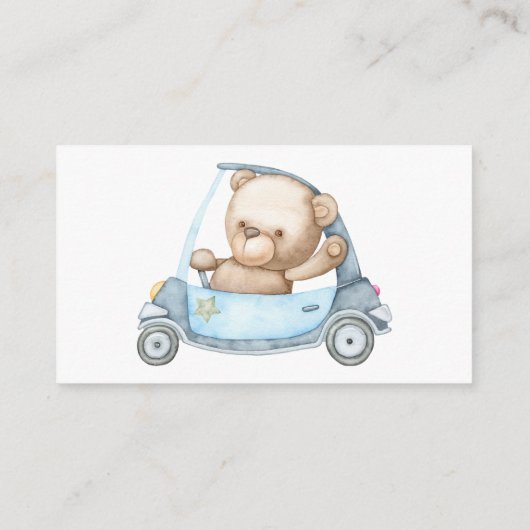 Teddy Bear Baby Baby shower Enclosure Kaart (Achterkant)