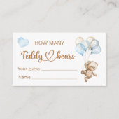 Teddy Bear Baby Baby shower Enclosure Kaart (Voorkant)