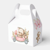 Teddy Bear Baby Baby shower Favor Box Bedankdoosjes (Achterkant)