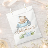 Teddy Bear Baby Baby shower Floral Bedankzakje (Geknipt)