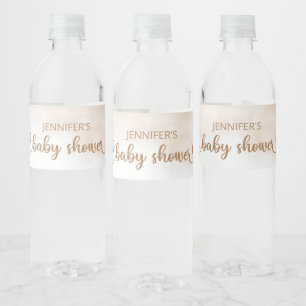 Teddy Bear Baby Baby shower Genderneutraal Beer Waterfles Etiket