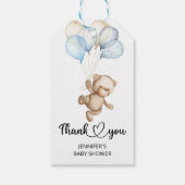 Teddy Bear Baby Baby shower Gift Labels Cadeaulabel (Achterkant)
