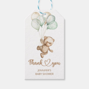 Teddy Bear Baby Baby shower Gift Labels Cadeaulabel