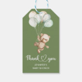 Teddy Bear Baby Baby shower Gift Labels Cadeaulabel (Achterkant)