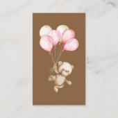Teddy Bear, Baby, Baby shower, goed gegeten, Informatiekaartje (Achterkant)