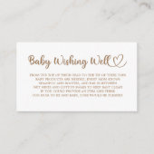 Teddy Bear, Baby, Baby shower, goed gegeten, Informatiekaartje (Voorkant)