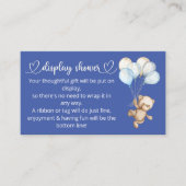 Teddy Bear Baby Baby shower Informatiekaartje (Voorkant)