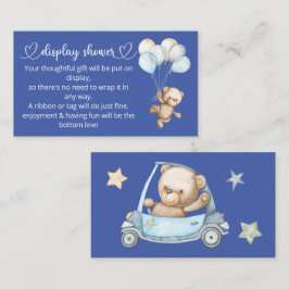 Teddy Bear Baby Baby shower Informatiekaartje