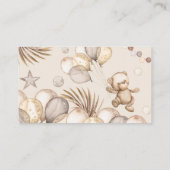 Teddy Bear Baby Baby shower Informatiekaartje (Achterkant)
