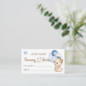 Teddy Bear Baby Baby shower Informatiekaartje (Staand voorkant)