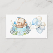 Teddy Bear Baby Baby shower Informatiekaartje (Achterkant)