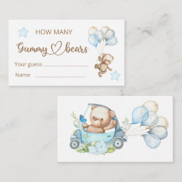 Teddy Bear Baby Baby shower Informatiekaartje