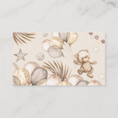 Teddy Bear Baby Baby shower Informatiekaartje (Achterkant)