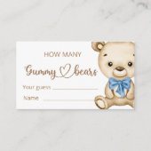 Teddy Bear Baby Baby shower Informatiekaartje (Voorkant)