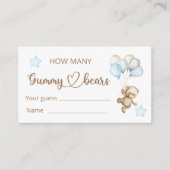 Teddy Bear Baby Baby shower Informatiekaartje (Voorkant)